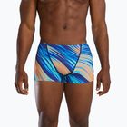 Плавки чоловічі TYR Durafast Elite Riptidal Square Leg teal/orange