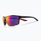 Чоловічі сонцезахисні окуляри Nike Windstorm матово-чорні / чистий пластик / польовий відтінок