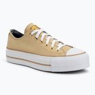 Кеди жіночі Converse Chuck Taylor All Star Lift Platform Herringbone Stripe utility sunflower/trek tan