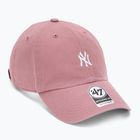 Кепка 47 Brand MLB New York Yankees Base Runner CLEAN UP mauve