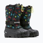 Дитячі снігоступи Sorel Flurry Print Boys чорні/чорні