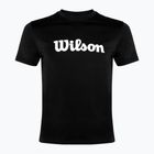 Чоловіча тенісна сорочка Wilson Team Graphic чорний шрифт