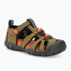 Сандалі дитячі KEEN Seacamp II CNX dark olive/gold flame