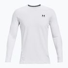 Лонгслів для тренувань чоловічий Under Armour CG Armour Fitted Crew white/black