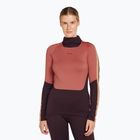 Жіноча термоактивна кофта icebreaker 200 Oasis Sonebula High Neck bittersweet/cedar