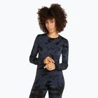 Лонгслів термічний жіночий icebreaker Merino 200 Oasis Crewe Cloud Dye graphite/black