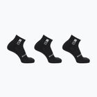 Шкарпетки для трекінгу Salomon Everyday Ankle 3 пари black/black/black