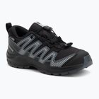 Кросівки трекінгові дитячі Salomon XA Pro 3D V8 Waterproof black/turbulence/quarry