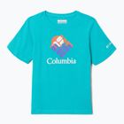 Футболка трекінгова дитяча Columbia Valley Creek Graphic bright aqua/gemscape graphic