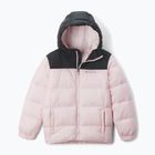 Дитяча утеплена куртка Columbia Puffect Hooded satin pink/black