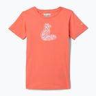 Футболка трекінгова дитяча Columbia Mission Lake Graphic hot coral/foxy swirl