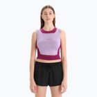 Жіноча термофутболка icebreaker Zoneknit Cropped Bra-Tank purple gaze
