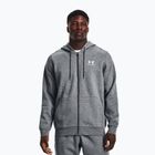 Кофта тренувальна чоловіча Under Armour Essential Fleece Full Zip Hood сіра 1373881