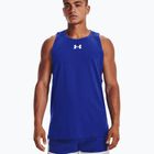 Футболка баскетбольна чоловіча Under Armour Baseline Cotton Tank блакитна 1361901