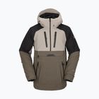 Куртка сноубордична чоловіча Volcom Brighton Pullover коричнево-чорна G0652315