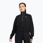 Кофта жіноча Nike Sportswear Phoenix Fleece 1/2 Zip Cropped black/sail