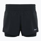 Шорти для бігу жіночі Nike One Dri-FIT 2IN1 black / reflective silver