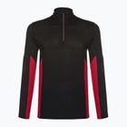 Чоловіча термоактивна кофта Smartwool Merino Sport 1/4 Zip black/rythmic red