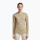 Лонгслів жіночий icebreaker Merino 200 Oasis Crewe Moss Bloom cumin/undyed/aop