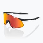 Окуляри сонцезахисні 100% Hypercraft XS soft tact black/hiper red multilayer mirror
