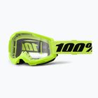 Окуляри велосипедні 100% Strata 2 neon yellow/clear