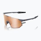 Окуляри сонцезахисні 100% Hypercraft SQ soft tact grey/hiper copper mirror