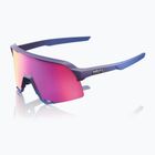 Окуляри сонцезахисні 100% S3 satin storm metallic/purple mirror