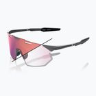 Окуляри сонцезахисні 100% Hypercraft SQ gloss light grey/rose gold mirror photochromic