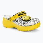 Шльопанці Crocs Classic Platform Smiley World Charm білий/мульти шльопанці