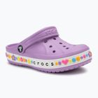 Шльопанці дитячі Crocs Bayaband Charm Band Clogs orchid