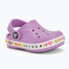 Шльопанці дитячі Crocs Bayaband Charm Band Clog Toddler orchid