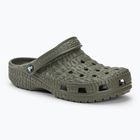 Шльопанці Crocs Classic Crocskin пильно-оливкові