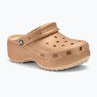 Шльопанці жіночі Crocs Classic Platform Glitter shitake