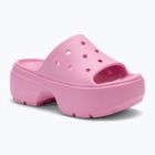 Шльопанці жіночі Crocs Stomp Slide pink tweed