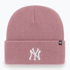 Шапка зимова 47 Brand MLB New York Yankees Haymaker mauve