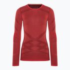 Лонгслів термічний жіночий Smartwool Intraknit Thermal Merino Baselayer Crew scarlet/black