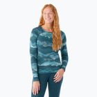 Жіноча термоактивна кофта Smartwool Merino 250 Baselayer Crew Boxed twilight blue mtn scape