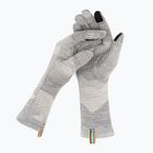 Трекінгові рукавички Smartwool Thermal Merino світло-сірі з гірським пейзажем