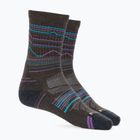 Жіночі шкарпетки Smartwool Hike Light Cushion Mountain Range Pattern Crew каштанові трекінгові шкарпетки