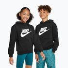 Дитяча флісова толстовка Nike Club чорний/білий
