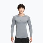 Лонгслів для тренувань чоловічий Nike Pro Dri-Fit Tight Fitness smoke grey/black
