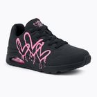 Кросівки жіночі SKECHERS Uno Dripping In Love black/pink