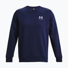 Кофта чоловіча Under Armour Essential Fleece Crew midnight navy/white