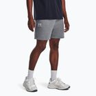 Шорти чоловічі Under Armour Icon Fleece Pitch gray medium heather/white