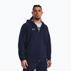 Чоловічий тренувальний світшот Under Armour Rival Fleece FZ темно-синій/білий