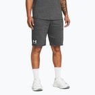 Шорти для тренувань чоловічі Under Armour Rival Terry castlerock light heather/onyx white