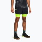 Шорти чоловічі Under Armour Peak Woven 2in1 black/high vis yellow/high vis yellow