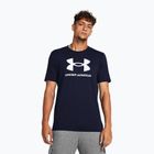 Чоловіча футболка для тренувань Under Armour Sportstyle Logo Update academy/white
