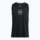 Футболка баскетбольна чоловіча Under Armour Baseline Performance Tank black/black/white