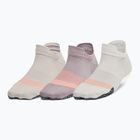 Шкарпетки для тренувань жіночі Under Armour Breathe NS Tab 3 Pack tetra gray/gray matter/white